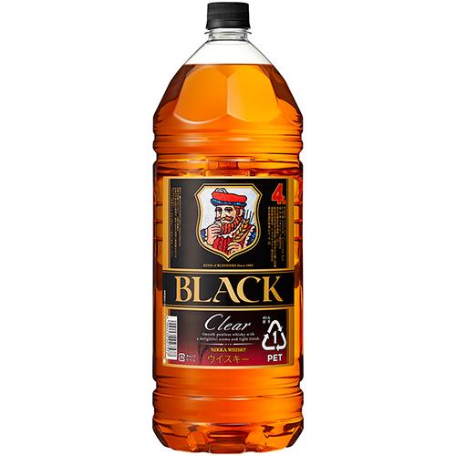 アサヒ ブラックニッカクリア 4L ペットボトル 4000ml×4本 1ケース u  