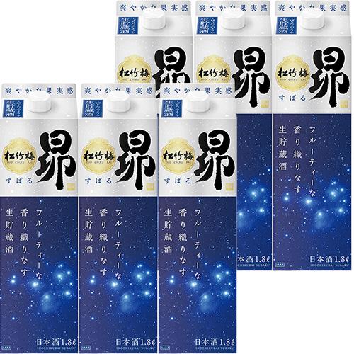 宝酒造 松竹梅 昴 生貯蔵酒 1.8Lパック 1800ml×6本 1ケース 日本酒 u