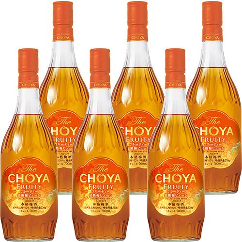 チョーヤ梅酒 ザ・チョーヤ フルーティー 700ml×6本 1ケース u-yu : 酒