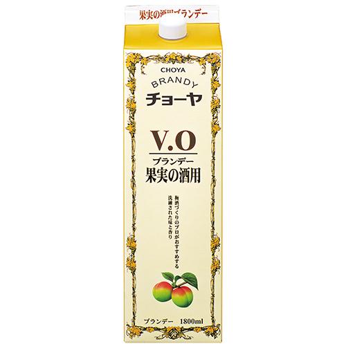 果実酒1800 6本セット チョーヤ梅酒 ブランデーVO 果実の酒用 1.8Lパック 1800ml×6本 1ケース