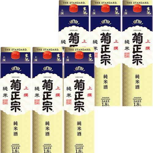 菊正宗 上撰 生もと純米 1.8Lパック 1800ml×6本 1ケース 日本酒