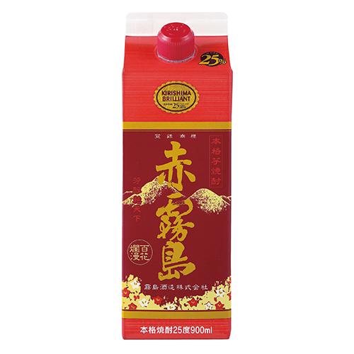 赤霧島 焼酎 900mlパック×6本入×2ケース 霧島酒造 芋焼酎 赤霧島 パック 900ml×6本 u-sa : 酒のZenjinヤフー
