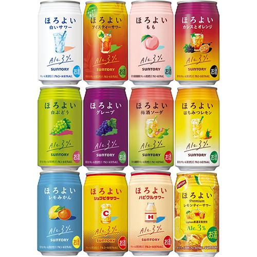 サントリー ほろよいシリーズ 12本セット 350ml×12本（12種×各1本