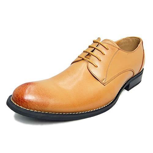 日本最大のブランド 紳士靴 革靴 メンズ 本革 ビジネスシューズ 日本製 アラモーダ Moda アラモーダ Alla 外羽根プレーントウ 25 5cm ライトブラウン 1181 シューズ