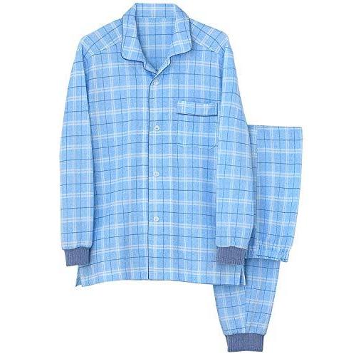 最終決算 長袖長パンツ Kaiminnavi パジャマ グンゼ Gunze グンゼ ダイヤキルト 針抜パイル表起毛 日本サ M 日本 サックス メンズ Gm4139 下着 靴下 部屋着 Www Amarx In