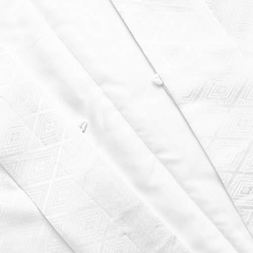 [キョウエツ] 羽織 洗える 地紋入り 紋付 単品 メンズ (M, 白)｜zenkoku-online-tokyo｜09