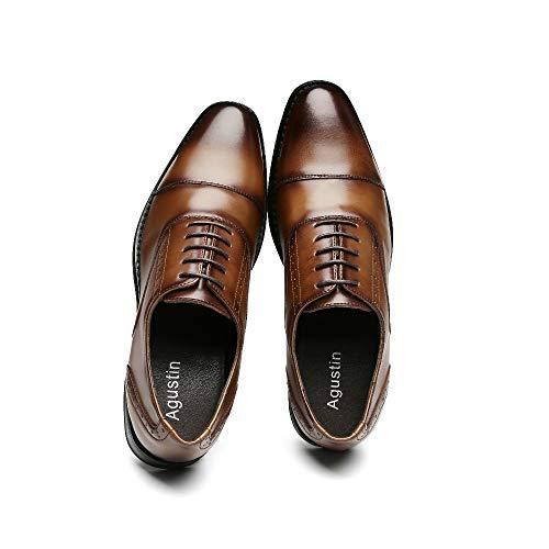 Agustin JP ビジネスシューズ 革靴 本革 メンズ 紳士靴 防滑 通気性 