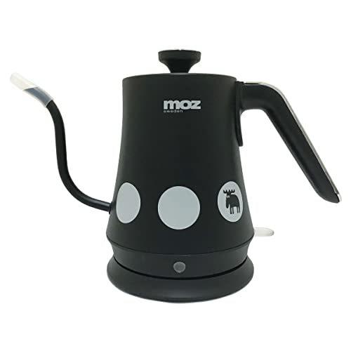 Moz 注ぎやすいグースネックを採用して A B08lpwl4mf 2109 ドリップ電気ケトル 1l ブラック 北欧スウェーデンの人気ブランmozがプリントされた可愛いドリップ電気ケトル Ef Lc30bk A B08lpwl4mf 2109 1l 全国オンラインストア 東京本店