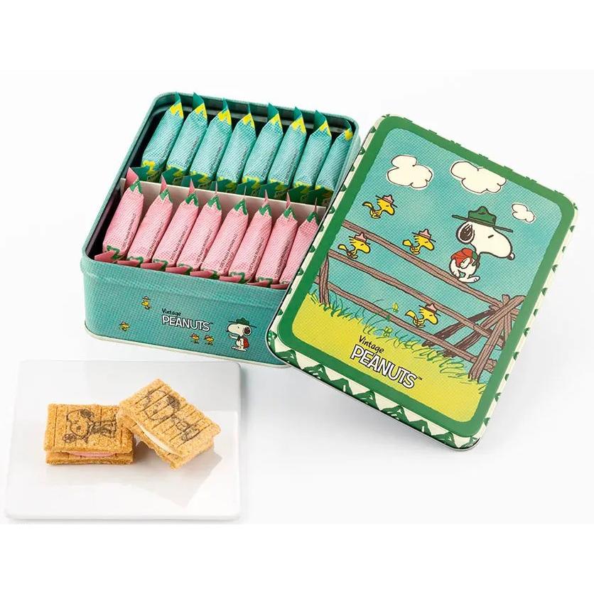 シュガーバターの木 × PEANUTS スヌーピーコラボ缶 詰め合わせ16枚入