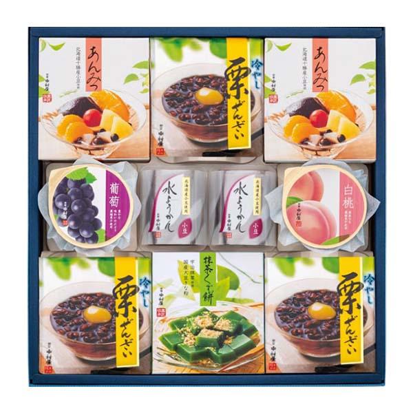 新宿中村屋 涼菓撰 10個入り 1箱 袋付き あんみつ ぜんざい ゼリー