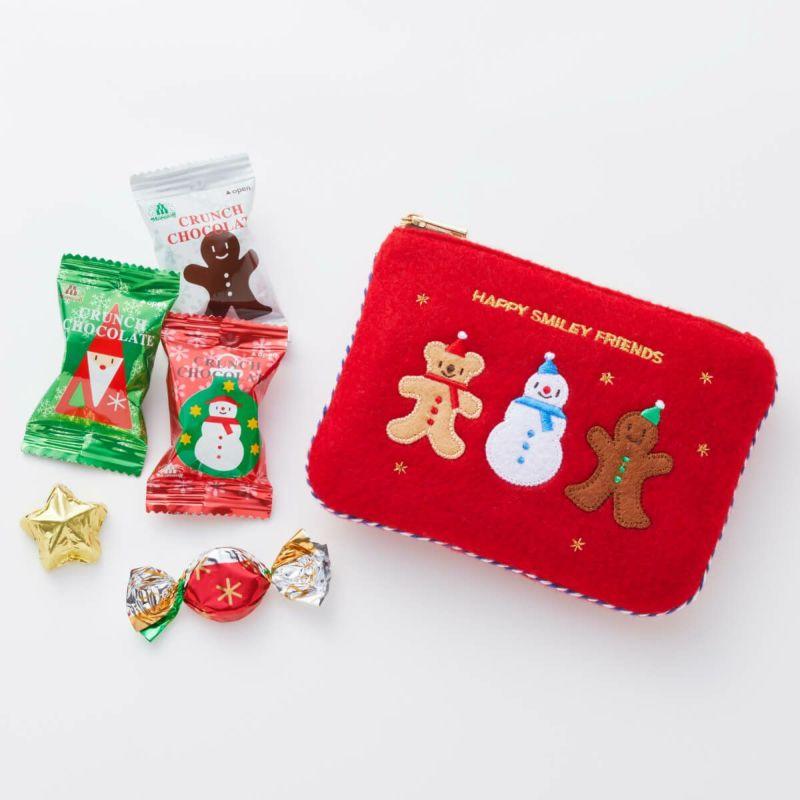 クリスマス2025 モロゾフ クリスマスポーチ 1個（チョコレート5個入り