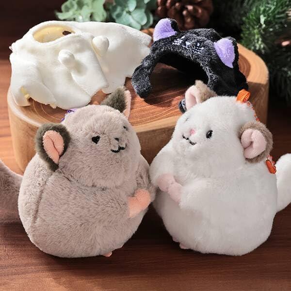 KALDI　人気完売　 ハロウィン マスコット チンチラ　2種セット ハロウィン2026 カルディ なりきりチンチラマスコット 2個（黒・白 各1