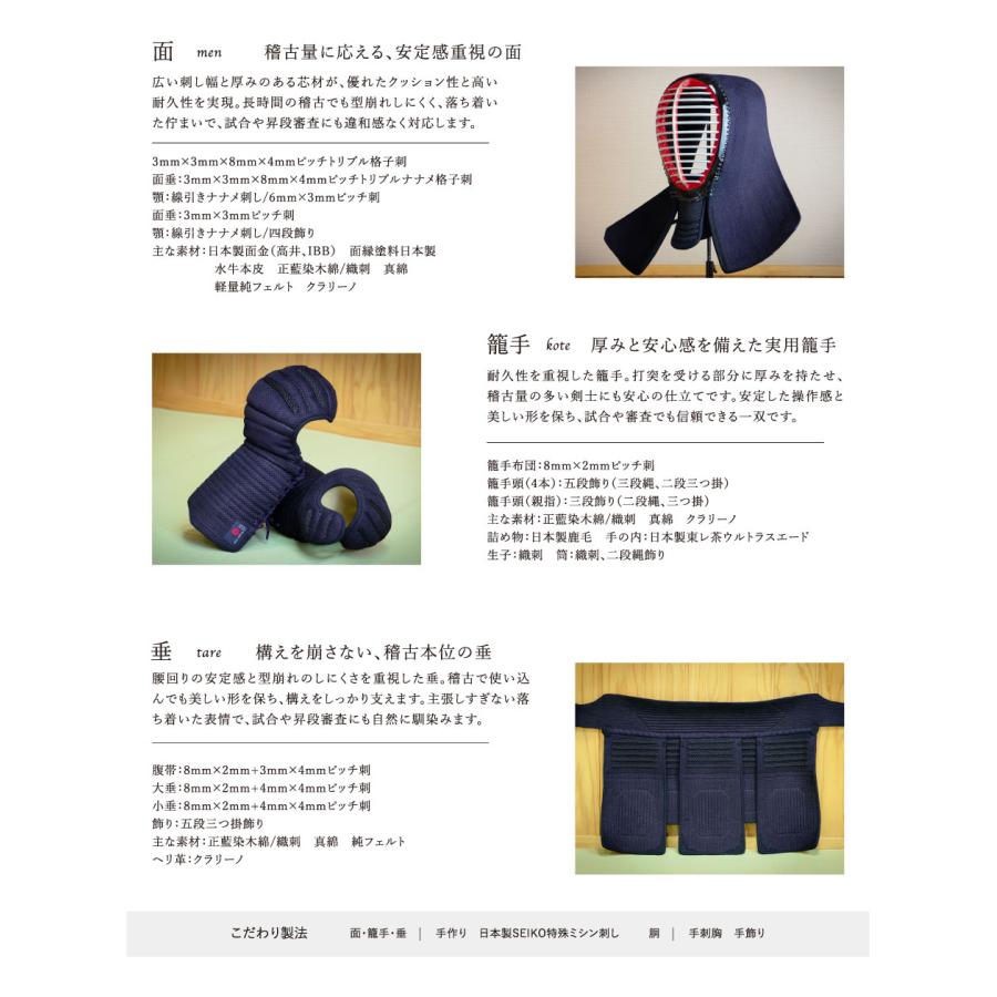 刺繍無料】 剣道 防具 セット 2026 ALL JAPAN PITCH 関東型グノメ刺し