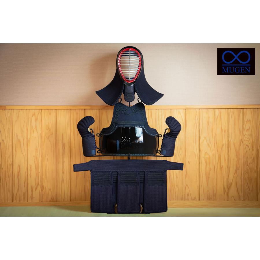 刺繍無料 手作り受注生産】 剣道 防具 セット 無限 青∞MUGEN 手作り