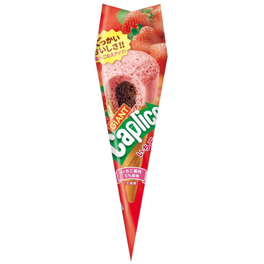 グリコ（glico） ジャイアントカプリコ＜いちご＞ 10個入 1BOX 江崎