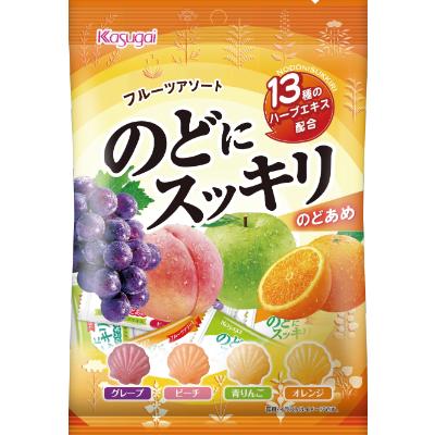 のどにスッキリフルーツアソート 118g入 1袋 春日井製菓販売（株