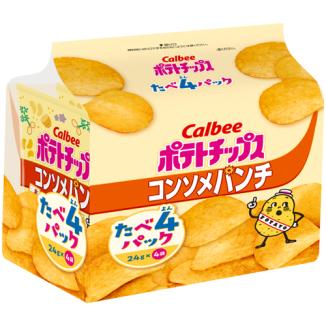 ポテトチップス コンソメパンチ たべよんパック 96g（24g入×4袋） 1
