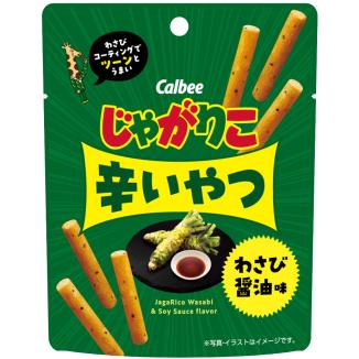 堅あげポテト じゃがりこ辛いやつ わさび醤油味 38g入×12袋 1ケース