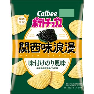 堅あげポテト ポテトチップス関西味浪漫 味付けのり風味 57g入×12袋