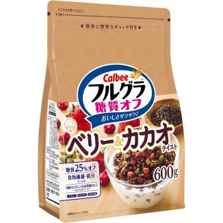 Calbee フルグラ ベリー&カカオ 12袋セット フルグラ フルグラ【糖質オフ】 ベリー＆カカオテイスト 550g入×6袋