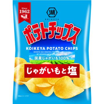 湖池屋 湖池屋ポテトチップス じゃがいもと塩味 60g入×12袋 1
