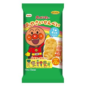 アンパンマンのおやさいせんべい 2枚×5袋入 1袋 （株）栗山米菓 : 善
