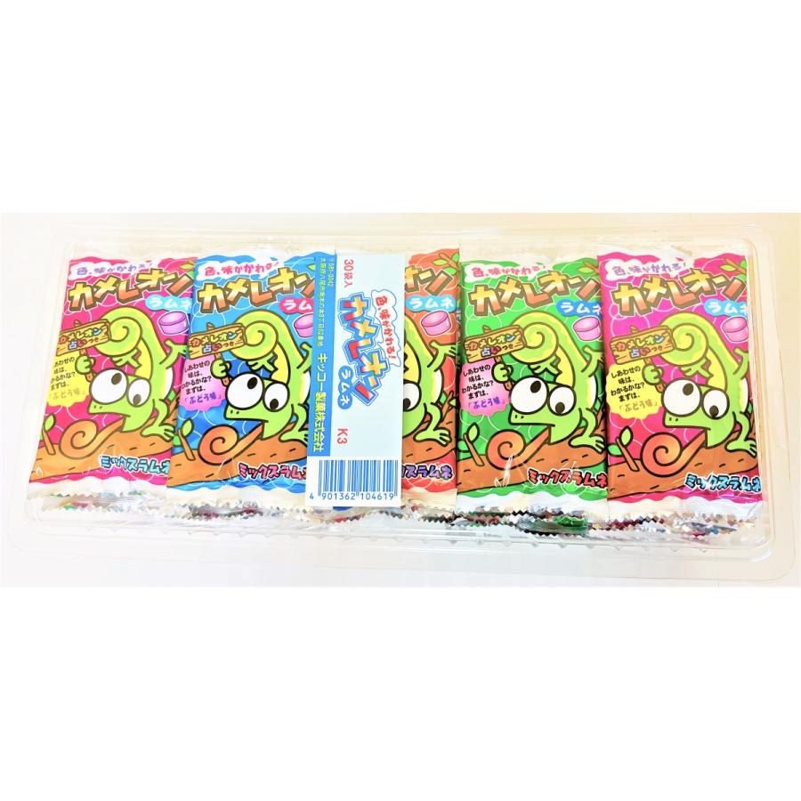 カメレオンラムネ 17g入×30袋入 1BOX キッコー製菓（株） : 善野菓子