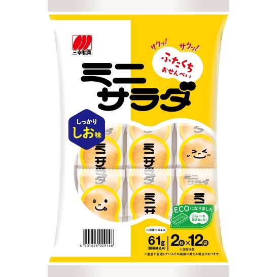 三幸製菓（SANKO SEIKA） ミニサラダ しお味 61g入 1袋 三幸製菓（株