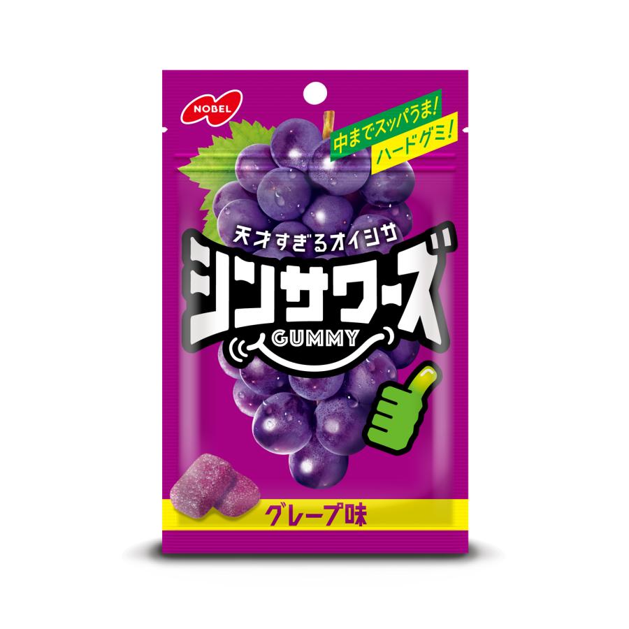 ※くみ NOBEL シンサワーズグミ グレープ味 50g入×6個 1BOX ノーベル製菓（株