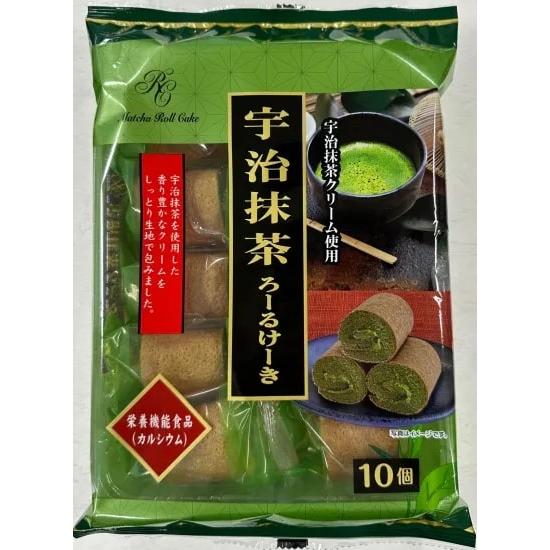 宇治抹茶ろーるけーき10個入 1袋 (株)山内製菓 : 善野菓子店 Yahoo