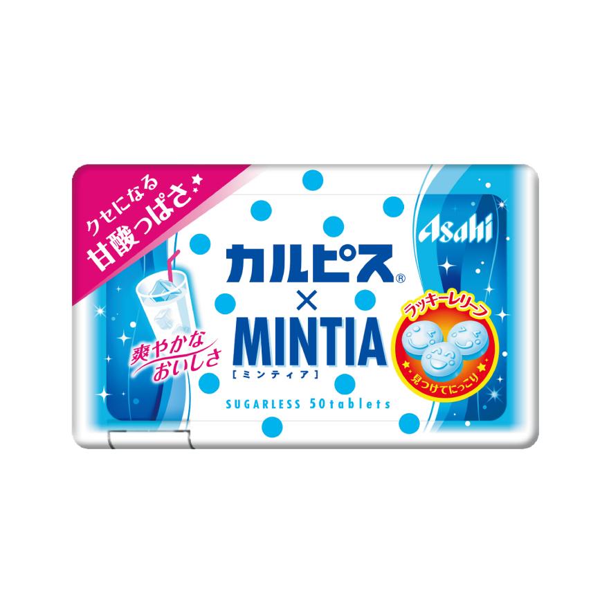 軽バスおやじ 　MINTIA BREEZE カルピス32個 MINTIA カルピス×ミンティア 50粒入×10個 アサヒグループ食品