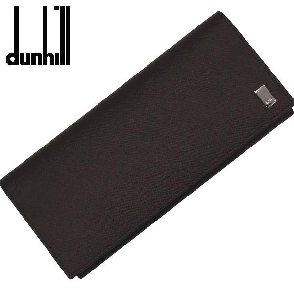 大人気☆ ダンヒル 長財布 メンズ 二つ折り DUNHILL 20R2P12PC201R プレーン PLAIN ブラウン 人気 高級 ブランド 男性 ギフト プレゼント <新品>ダンヒル 長財布 22R2P12PS201R ダークブラウン プレーン