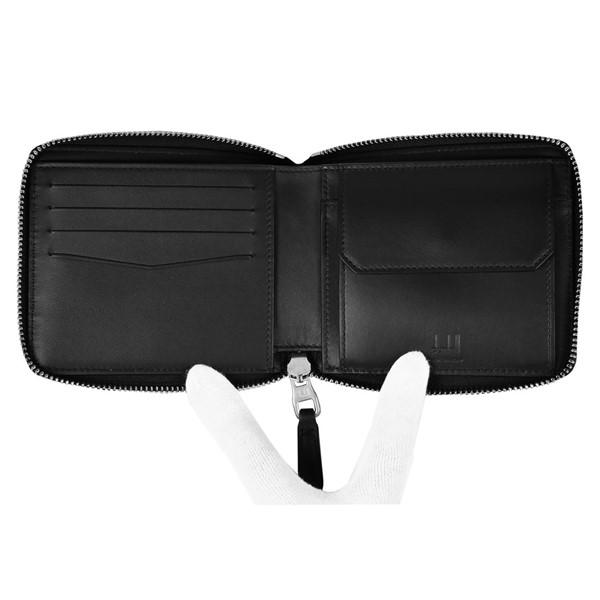 ダンヒル レガシー DUNHILL LEGACY ファスナー式2つ折れ財布 ブラック 
