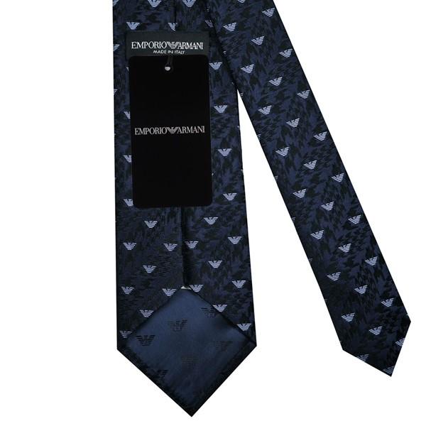 エンポリオ・アルマーニ ネクタイ ブルーネイビー イタリー製 シルク