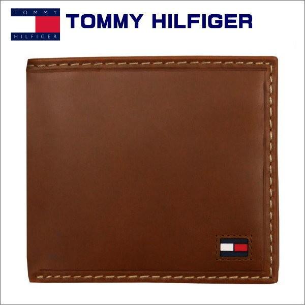 トミー・フィルフィガー 2つ折れ財布 ブラウン TOMMY HILFIGER Highland 31TL25x014 ギフト プレゼント 誕生日ギフト｜zennsannnet