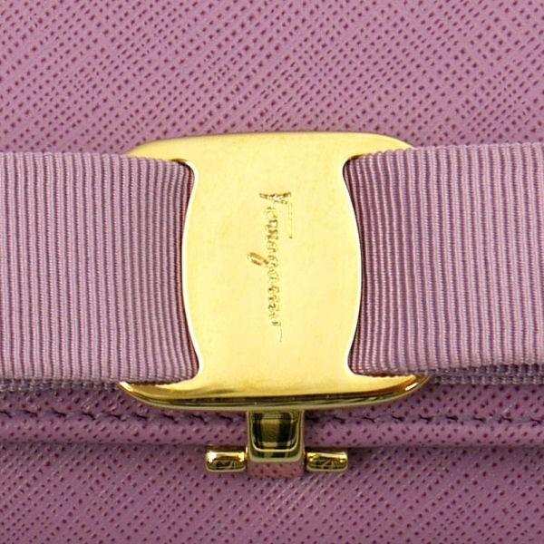 フェラガモ salvatore ferragamo サルバトーレフェラガモ 長財布 小銭入れ付き 22-B559-600242 LILA ライトパープル 並行輸入品 ギフト プレゼント｜zennsannnet｜05