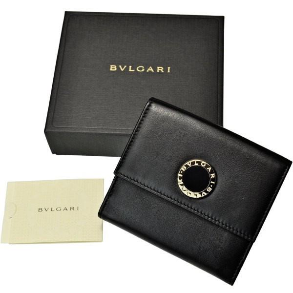 BVLGARI Ｗホック二つ折り財布 ブルガリ　BB COLORE 32384 ブラック　ギフト プレゼント｜zennsannnet｜06