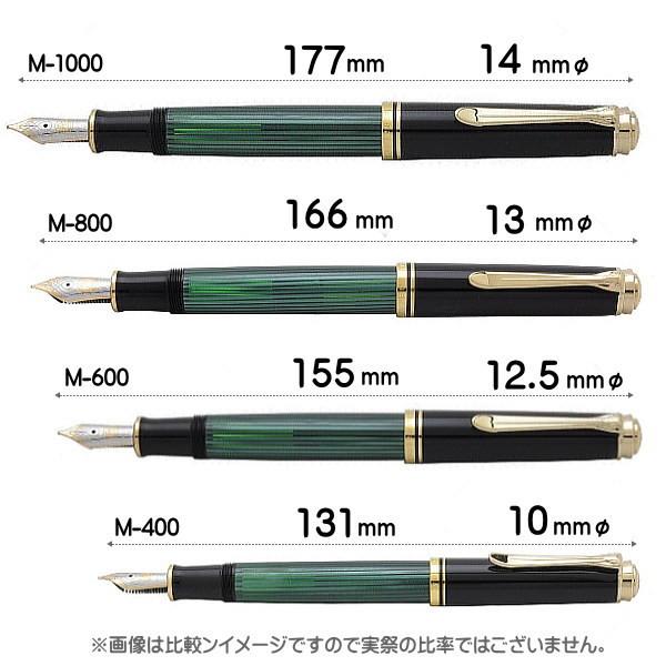 ペリカン 万年筆 Pelikan スーベレーン M600 グリーン縞 ペン先：EF（極細）ギフト 贈答品 記念品｜zennsannnet｜06