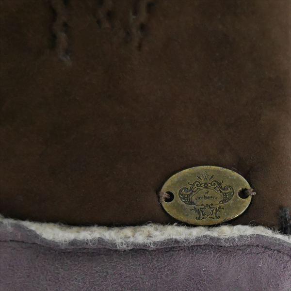 オロビアンコ メンズ手袋 グローブ ダークブラウン ラベンダー 23cm 