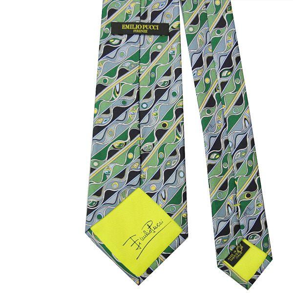 エミリオ プッチ EMILIO PUCCI 紳士ネクタイ necktie シルク100％ イタリー製 P7016-5 ギフト プレゼント 贈答品 記念品｜zennsannnet｜03