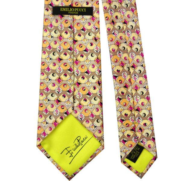 エミリオ プッチ EMILIO PUCCI 紳士ネクタイ necktie シルク100％ イタリー製 P8008-6 ギフト プレゼント 贈答品 記念品｜zennsannnet｜03