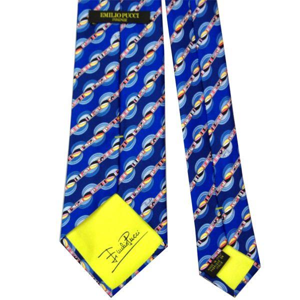 エミリオ プッチ EMILIO PUCCI 紳士ネクタイ necktie シルク100％ イタリー製 P8010-1 ギフト プレゼント 贈答品 記念品｜zennsannnet｜03