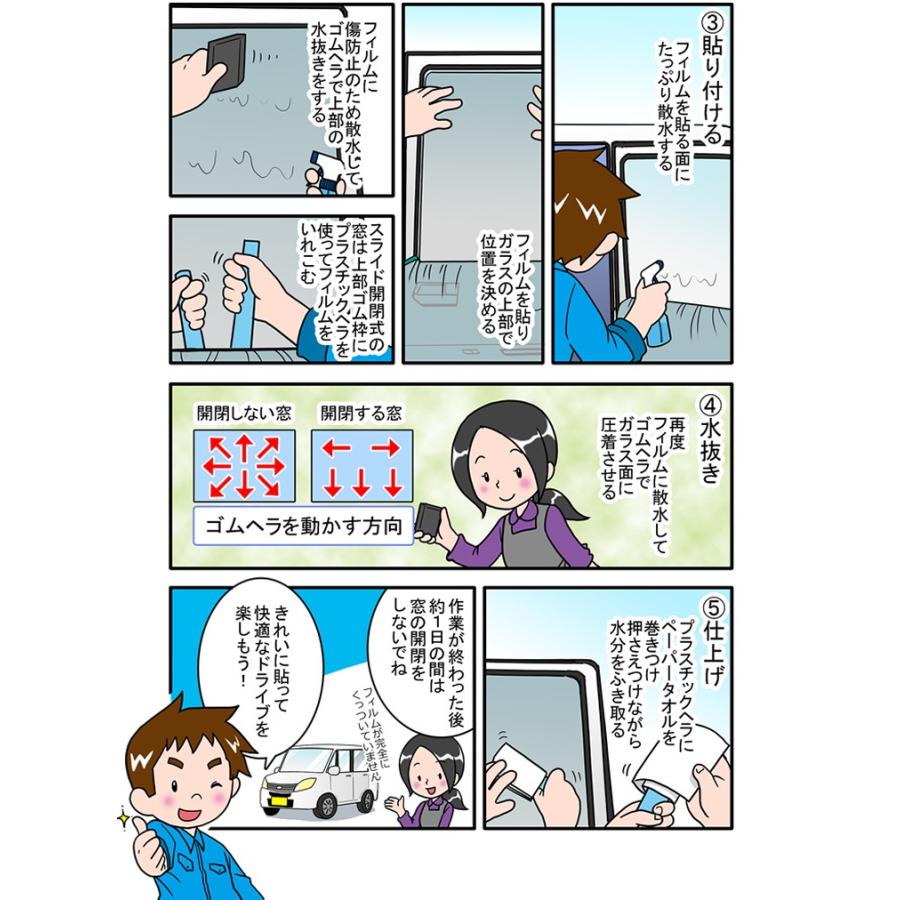 Smork カット済み カーフィルム スズキ(SUZUKI)ジムニー 3ドア.RV JA11 