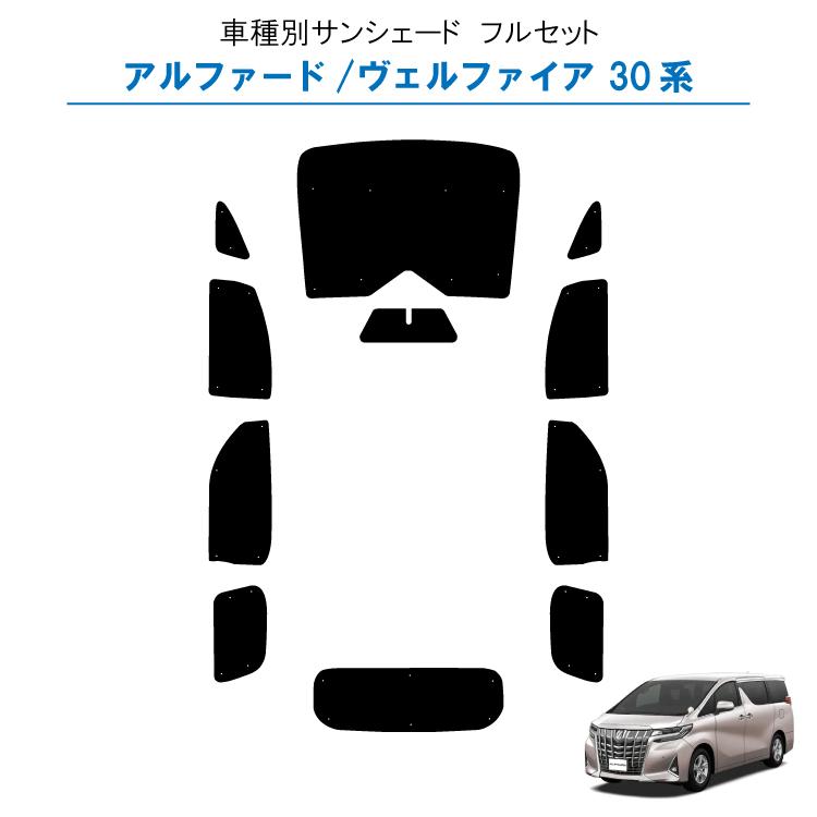 車用サンシェード1台分 フロントサイドリアセット トヨタ アルファード