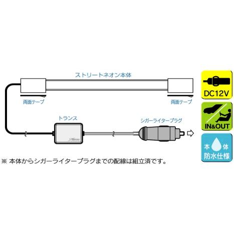 車用ネオン管 ブルーネオン管　ストリートネオン30足元の照明などに最適な３０ｃｍネオン管｜zenpou3｜02