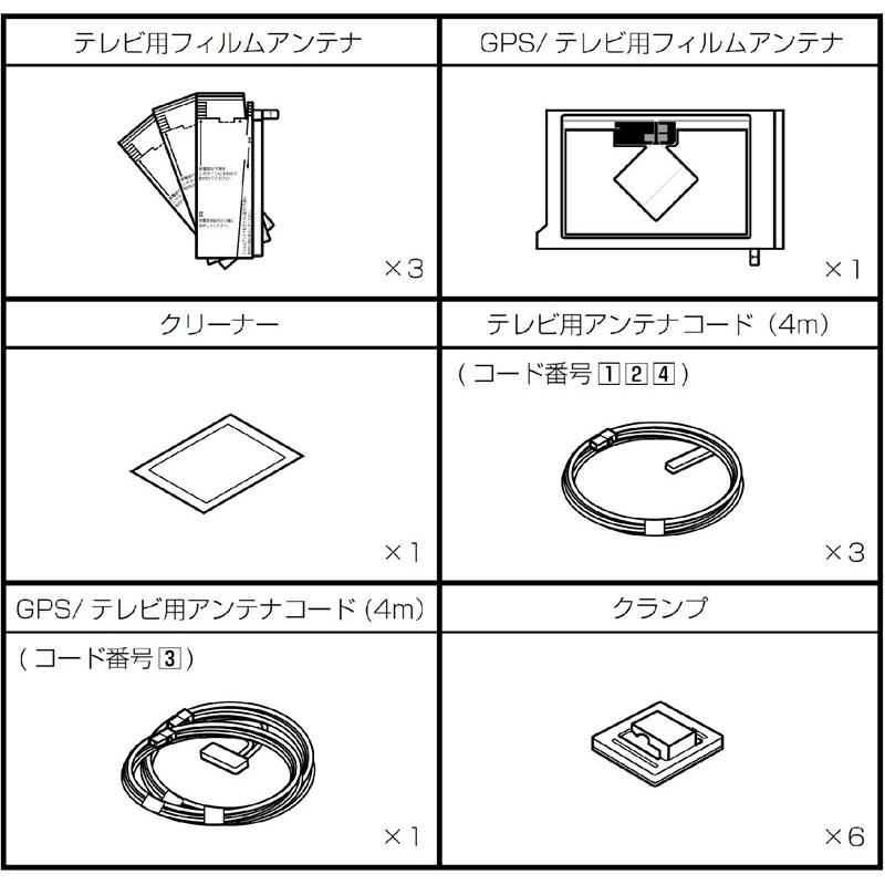 アルパイン(ALPINE) 地デジ TVフィルム アンテナ キット (4m) ナビ載せ替え対応 KAE-500DT｜zenrin-ds｜02