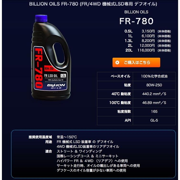 【メーカー直送品】ミノルインターナショナル ビリオン BILLION OILS FR-780 0.5L BOIL-FR780-L05｜zenrin-ds｜03