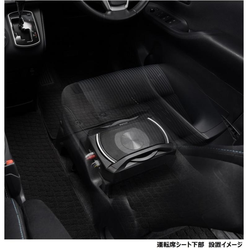 ALPINE SWE-1080 サブウーファーアンプ ALPINE（アルパイン） SWE-1080 シート下取付型 パワードサブウーハー