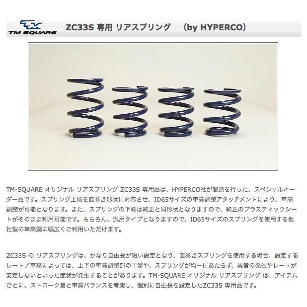 メーカー直送品】TM SQUARE SUZUKI スイフトスポーツ ZC33S 専用 リア