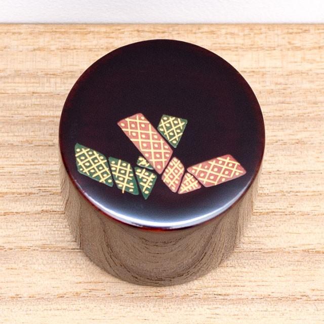 独60年代　Temde 漆塗り木材とファイバーグラス　ヴィンテージ・ペンダント カップ 天然木製 コップ タンブラー 刷毛目 内スリ 根来 曙 漆塗り